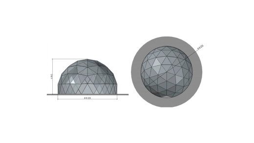 Сферический шатер «GEOSPHERE D8»